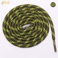 Lacets ronds en polyester de 5 mm de haute qualité, vente chaude, emballage personnalisé, lacets de remplacement, lacets ronds pour chaussures