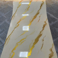 Autocollant mural en PVC imitation marbre blanc brillant pour salle de bain d'hôtel, décoration murale intérieure, carrelage de sol en marbre, salon, 1200*3000mm