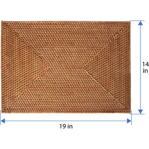 Manteles individuales de ratán, cargadores de mimbre bohemios resistentes al calor con flores para platos de cena, manteles tejidos a mano para mesa de comedor del hogar - Product Image 4