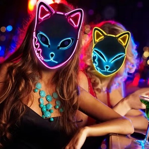 Demone Slayer <span class=keywords><strong>maschera</strong></span> di volpe <span class=keywords><strong>maschera</strong></span> Hot <span class=keywords><strong>Anime</strong></span> Tanji Langqian coniglio vero riso Cosplay oggetti di scena Halloween LED <span class=keywords><strong>maschera</strong></span> - Product Image 4
