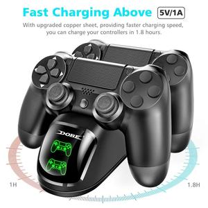 Cargador de soporte de estación de carga rápida con mango USB dual para <span class=keywords><strong>Ps4</strong></span>/<span class=keywords><strong>ps4</strong></span> Slim/<span class=keywords><strong>ps4</strong></span> Pro Game <span class=keywords><strong>Controller</strong></span> Gamepad Joystick <span class=keywords><strong>Dock</strong></span> Mount - Product Image 4