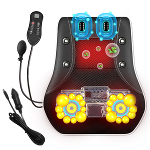 3D電動指圧背中マッサージ器（ヒート機能付き）家庭・オフィス・車用、体と脚の痛み緩和、首・肩・腰用揉み枕 - Product Image 6