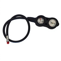 Manomètre de profondeur/pression réglable en caoutchouc imperméable pour console - Équipement de plongée DPR