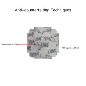 แผ่นสติกเกอร์ติดฉลากนาโน3D ออปติกไมโครออปติกใสแผ่นสติกเกอร์รูปสามมิติป้องกันการปลอมแปลงแบบกำหนดเองสำหรับบรรจุภัณฑ์แบรนด์ - Product Image 5