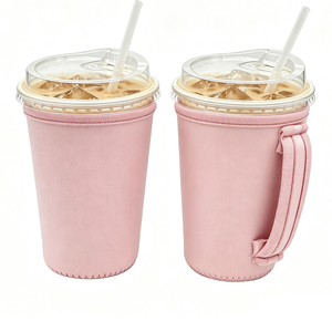Funda y Portavasos de Neopreno Aislante Ligero Personalizado de Fábrica con Logotipo Personalizado para Latas de Café Frías - Product Image 1