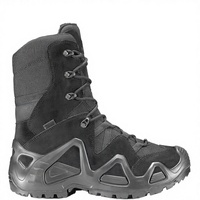 Bottes tactiques d'hiver unisexes WANZHUO à tige haute, lacées, imperméables, durables, en cuir et caoutchouc, pour la randonnée et l'escalade en extérieur