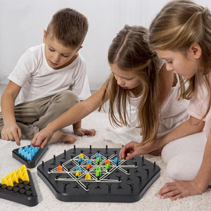 Juego de Ajedrez de Goma STEM, Multijugador, Entrenamiento de Pensamiento, Juguete Interactivo de Escritorio para Niños, Rompecabezas de Cadena Triangular - Product Image 5