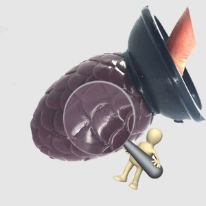 ผลิตภัณฑ์ทางเพศ FAAK-G119 รูปทรงโคนต้นสน ดิลโด้ซิลิโคน ปลั๊กสำหรับสอดใส่ทางทวารหนัก ของเล่นทางเพศสำหรับผู้หญิง - Product Image 5