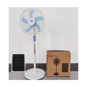 Ventilador Solar Recargable de 15W y 16 Pulgadas con 5 Aspas, 3 Velocidades Ajustables y Panel Solar, en Oferta - Product Image 2