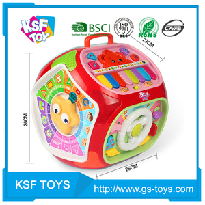 Vente chaude jouet d'apprentissage interactif multifonctionnel éducatif <span class=keywords><strong>cube</strong></span> d'activité pour bébé - Product Image 4