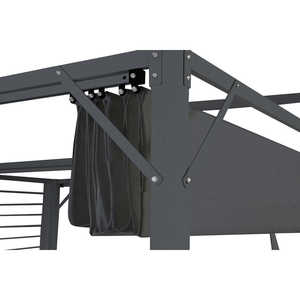 Pergola en acier et polyester 300x300x230mm 250g/m Gris - Product Image 2