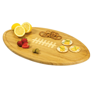 Plateau de service ovale en bambou de qualité supérieure pour fromages et charcuteries, certifié écologique et de qualité alimentaire - Product Image 1
