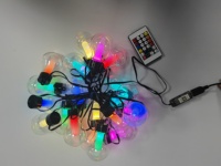 Guirlande lumineuse intelligente G50 à billes LED RGB Dreamcolor, éclairage feston avec contrôle par application, IP65, décoration de Noël, décoration de la maison