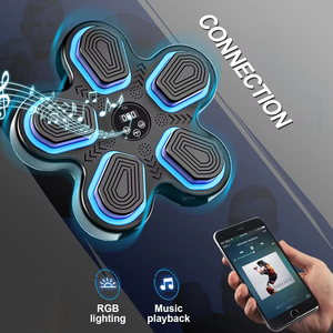 RS Nouveau design Machine de boxe interactive de rue pour divertissement et fitness à domicile, avec musique intelligente pour enfants, ensemble de cibles de réaction pour l'entraînement de boxe, jouet - Product Image 5