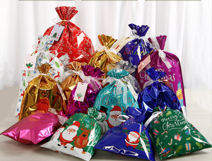 Sac de bonbons de <span class=keywords><strong>Noël</strong></span> personnalisable <span class=keywords><strong>avec</strong></span> renne et sac cadeau à cordon du <span class=keywords><strong>Père</strong></span> <span class=keywords><strong>Noël</strong></span> - Product Image 2