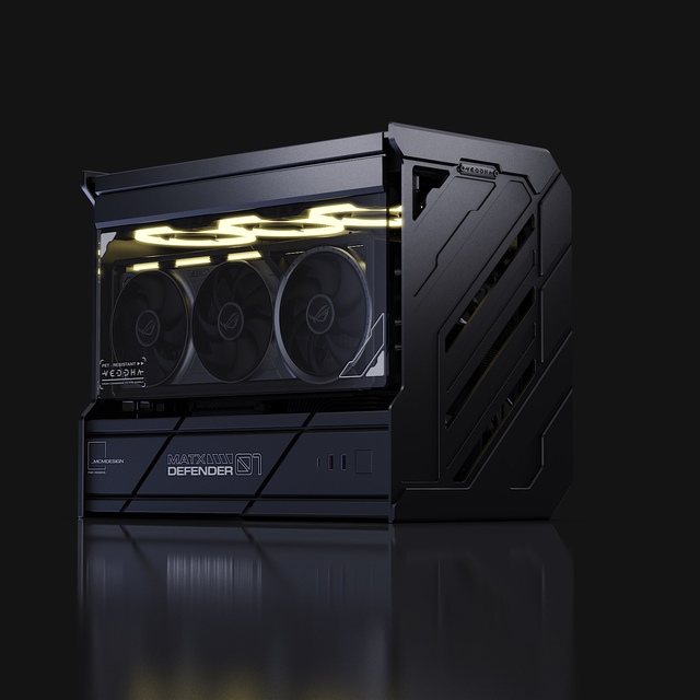 Open-frame Full Aluminum CNC Chassis Modular Water Cooling ATX Gaming Chassis Full Tower for DEFENDER 01