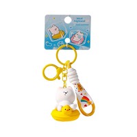 Porte-clés léger en peluche West Highland Original Summer Cooling, en résine, sûr, mignon, pour sac, pendentif, cadeau pour ami, vente en gros