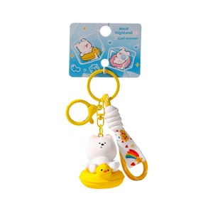 Porte-clés léger en peluche <span class=keywords><strong>West</strong></span> Highland Original Summer Cooling, en résine, sûr, mignon, pour sac, pendentif, cadeau pour ami, vente en gros - Product Image 6