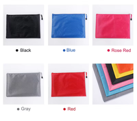 Sacs A4 givrés personnalisables de vente directe d'usine trousses à crayons en PVC sacs à fermeture éclair en maille sacs étanches pour documents
