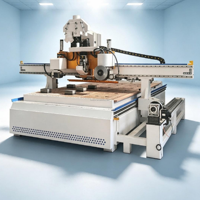 Centre d'usinage CNC automatique pour le bois 1325 2040 grand format avec dépoussiéreur pour la fabrication d'armoires de cuisine