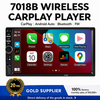 Lecteur MP5 de voiture transfrontalier 7 pouces, multifonctionnel avec carte USB, 7010B avec amplificateur Bluetooth, radio, priorité caméra de recul, 7010B