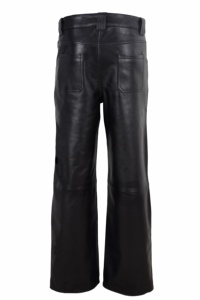 Custom 100% Genuine Black Nappa Leather Women’s <b>Pants</b> Custom Fit Private Label OEM/ODM Bulk Wholesale Luxury Streetwear Trousers - Product Image 3