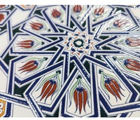 Carreaux brillants marocains pour sol et mur, design en céramique émaillée
