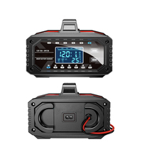 Chargeur de batterie de voiture sans fil automatique 12-24V avec connexion pour carte SD pour batteries Lifepo4 et au plomb