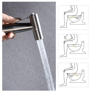 Rociador de bidé portátil Db, acero inoxidable 304, montado en la pared para limpieza de pañales de tela, diseño minimalista - Product Image 4