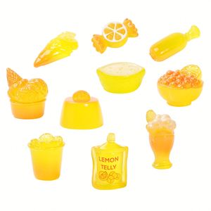 Miniature di Cibo in Resina Traslucida Assortite all'Ingrosso: Anguria, <span class=keywords><strong>Limone</strong></span>, Uva, Frutta e Dessert per Decorazioni Casa delle Bambole e Fai da Te - Product Image 3