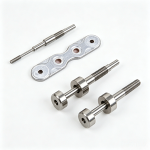 CNC Fabricated Brass Stainless Steel Precision Shaft Multi <b>Step</b> Locating Pin Knurled Adjust Screw Fixture Hardware - Product Image 6