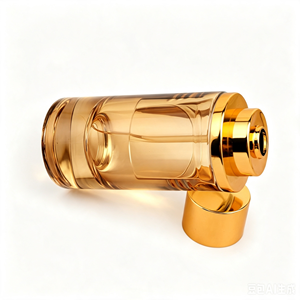Flacone di Profumo in Vetro Cilindrico da <span class=keywords><strong>100</strong></span> <span class=keywords><strong>ML</strong></span> con Chiusura a Baionetta, Contenitore per Fragranze in Vetro Spesso Trasparente con Coperchio Magnetico in Metallo di Lusso - Product Image 2