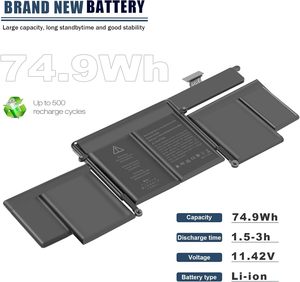 A1582 A1502 Batterie pour 13 'A1493 Début 2015 Milieu 2015 2014 Début 2013 Fin 2013 EMC 2678 2875 2835 ME865 MF839 MF840 MF843 MF841 - Product Image 2