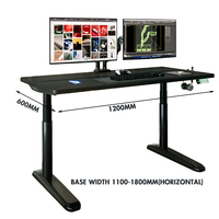 Bureau de travail à domicile moderne modulaire et rotatif, double moteur, 3 niveaux, ergonomique, électrique, intelligent, réglable en hauteur, table pour ordinateur