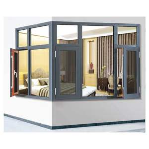 Prima Factory Venta al por mayor Alto rendimiento térmico Diseño moderno Marco de aluminio <span class=keywords><strong>Ventanas</strong></span> al aire libre - Product Image 2