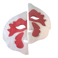Masque facial jetable portable en Tencel pour soins de la peau et traitement de beauté, outils DIY, thermochromique, 220x200mm, tissage uni