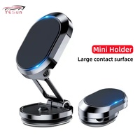Support de téléphone magnétique pour voiture OEM, mini, en alliage de zinc, pliable, étanche, pour voiture, 360° °   Support de voiture rotatif