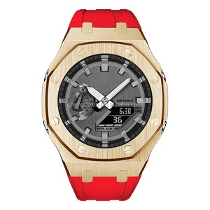 Kit de modification de luxe GM2100 : bracelet et boîtier de remplacement en acier inoxydable pour montre GM2100 - Product Image 3