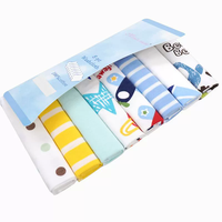 Souper doux nouveau-né Souvenirs cadeaux d'anniversaire coton gant de toilette essuyer petit carré 8 pièces ensemble de serviettes de bébé