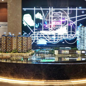 Modello Architettonico in Scala 1:100 Personalizzabile, <span class=keywords><strong>Progetto</strong></span> di Costruzione 3D con Illuminazione LED - Product Image 4