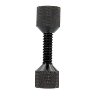 Tengfan 1-1/8" Kit de goupilles d'alignement à deux trous avec bride, finition anodisée rouge-noir, en aluminium 6061, goupille de couplage, OEM personnalisé 30mm