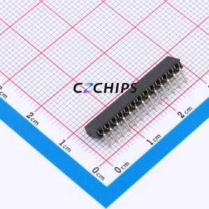 XDM200-1-13-W-4.3-G0 Pin Socket Bent Lead Through Hole,P=2mm Connector 1x13P 2mm Square Hole Right Angle Insert - Product Image 1