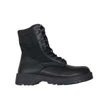 Bottes tactiques mi-mollet en cuir microfibre à lacets avec semelle extérieure en caoutchouc résistante à l'usure