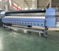 Impresora Digital de 3.2m (10 Pies) con Cabezal de Impresión Konica 512i 1024i para Pancartas Flexibles de Gran Formato, Impresora de Solvente Flora para Exteriores