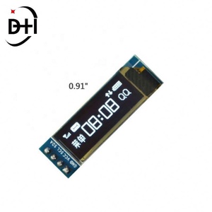 โมดูล OLED ขนาด 0.91 นิ้ว จอ OLED สีขาว/น้ำเงิน 128X32 โมดูลจอแสดงผล OLED LCD LED ขนาด 0.91 นิ้ว รองรับการสื่อสารแบบ IIC สำหรับ Arduino - Product Image 2