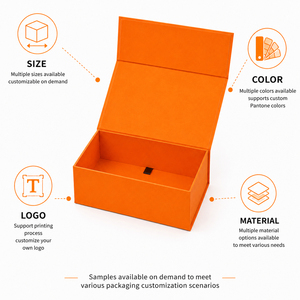 Custom One‑piece style Glue‑Free 7 Panel Foldable Rigid <b>Box</b> Magnetic <b>Flat</b> <b>Pack</b> Packaging <b>Box</b> Custom Printing Factory Direct OEM - Product Image 2