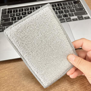 ฟองน้ำอเนกประสงค์สำหรับห้องครัวโดยขัดมันฟองน้ำไมโครไฟเบอร์ไม่ขีดข่วนฟองน้ำสำหรับทำความสะอาดจานหม้อและกระทะ - Product Image 5