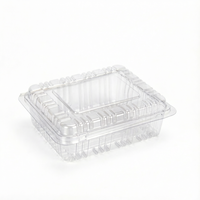 Barquette rectangulaire jetable en PET pour sushis, nouilles, tomates cerises – Contenant créatif pour la vente en gros