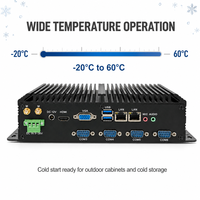 Ordinateur industriel YCT sans ventilateur, embarqué, Core I3/i5/i7, 8/16 Go de RAM, 6 ports COM RS232 RS422 RS485, double LAN Gigabit, acquisition de données