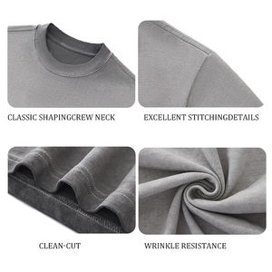 T-shirt CYS 100 % coton, coupe oversize, basique uni, disponible en plusieurs couleurs pour homme, streetwear, vêtement décontracté, top tendance - Product Image 4